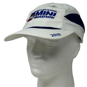One America 500 Mini Marathon Runners Hat Cap White Lightweight Pocket Running